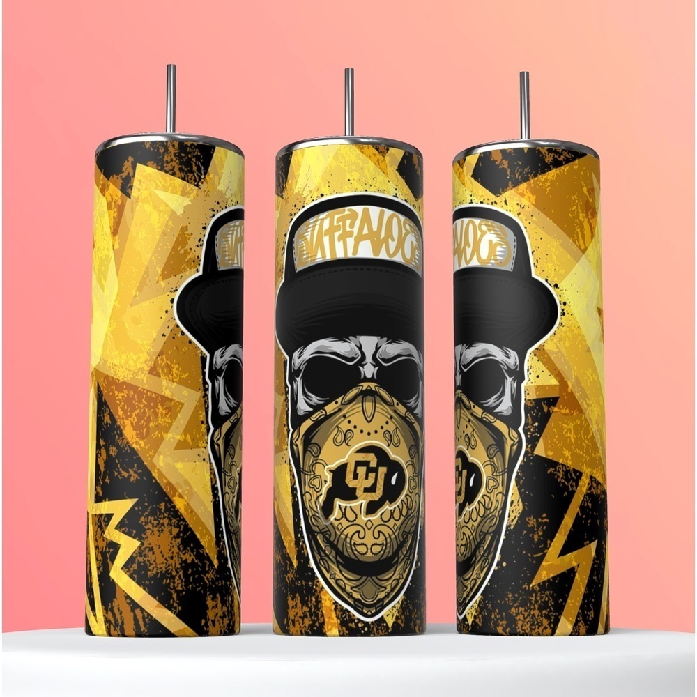 Colorado Buffaloes Deion Sanders College Football 20 Ounce Sports Skinny Tumbler